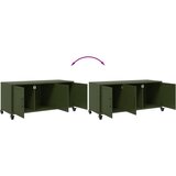 TV ormarić maslinastozeleni 100,5 x 39 x 43,5 cm čelični | shoptok.hr