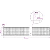  Gabion s žicom debljine 3 5 mm i mrežom 5x5 cm 700x20x50 cm - 20 cm 50 cm 700 cm | shoptok.hr