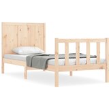 Maison Chic Posteljni okvir - Enojna postelja - Postelja za odrasle brez vzmetnice 100x200 cm trdna borovina-J6530, (21767289) Cene
