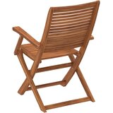  Sklopive vrtne stolice 6 kom 57x66x95 cm masivno drvo bagrema | shoptok.hr