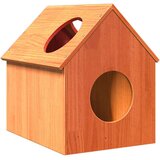  Hiša za mačke voščeno rjavo 41x50x50 cm masivni les borovega, (5000215080) | Shoptok.si