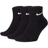 Nike Muške čarape Everyday Cush Ankle, SX7667-010, 3 para, Crne Cene