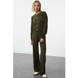 Trendyol Khaki Crop Cardigan-Pants Knitwear Bottom-Top Set | ePonuda.com