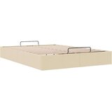  Otomanski okvir kreveta bez madraca krem 140x190 cm od tkanine | shoptok.hr