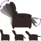  Naslonjač od tkanine tamnosmeđi | shoptok.hr