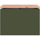  Vrtna klupa Maslinovo zelena 60 x 40 x 43 cm Čelik | shoptok.hr