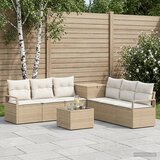  Set sofe 8 kom. Bež i krem bijela Poli Rattan i čelik | shoptok.hr