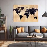 Zlatni dodir na platnu Svijet u zlatu 60x90 cm | shoptok.hr