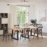  Noge za blagovaonski stol V-oblik 3 kom Crne 80 x (72-73,3) cm Čelik | Eponuda.com
