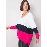 RUE PARIS Sweatshirt-RV-BL-5972.07-white-pink | Shoptok.si