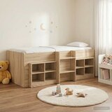  Loft krevet s ormarom 3 kom. Hrast sonoma Konstruirano drvo | shoptok.hr