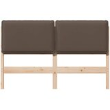  Tapecirani uzglavlje Prirodna i svijetlo siva 140 cm | shoptok.hr