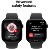 Apple watch series 11 gps 46mm m/l crno MEUX4ZR/A, aluminijasto ohišje, športni pas crne barve. | Shoptok.si