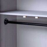  Ormar od masivne borovine sivi 80x50x171,5 cm asortiman Panama | shoptok.hr