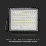  Solarni LED reflektor za spoljašnju upotrebu 15W/3,2V IP65 6400K crni + daljinski upravljač | Eponuda.com