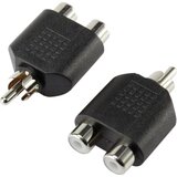 SpeaKa Professional Cinch Audio Y-adapter [1x Muški cinch konektor - 2x Ženski cinch konektor] Crna Cijene