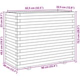  Vrtna sadilica voštano smeđe boje 90 x 40 x 72,5 cm od borovine | shoptok.hr
