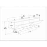 Hanah home tv polica tera walnut | ePonuda.com