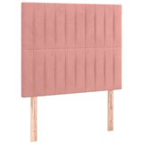 Box spring krevet s madracem ružičasti 100x200 cm baršunasti | shoptok.hr