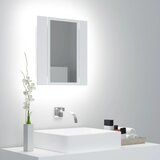 Furnova LED kopalniška omarica z ogledalom bela 40x12x45 cm akril, (21947392) Cene