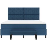  Krevet s opruga kutije s uzglavljem Plava 180 x 200 cm tkanina | shoptok.hr