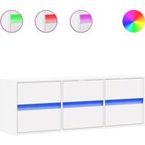 Zidni TV ormarić s LED svjetlima bijeli 130x31x45 cm | Eponuda.ba