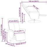  Masirni ležalnik Črna 79 x 87 x 104.5 cm blago, (5000110596) | Shoptok.si