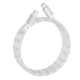 USB kabal BOROFONE BX95 Vivid 60W silicone charging data cable 1m, Type-C to Type-C silver