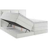 MID.YOU POSTELJA BOXSPRING 140 cm x 200 cm , tekstil bela | Shoptok.si