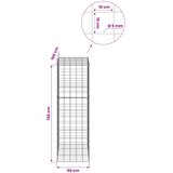  Gabion s žicom debljine 5 mm i mrežom 10x10 cm 50x100x150 cm | shoptok.hr