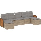 vidaXL 7-dijelni set vrtnih sofa od poliratana s jastucima bež | shoptok.hr