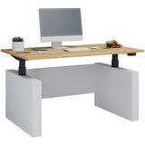 MID.YOU PISALNA MIZA kovina, leseni material črna, bela, medeni hrast | Shoptok.si