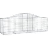  Lučne gabionske košare 10 kom 200x50x60/80 cm pocinčano željezo | shoptok.hr