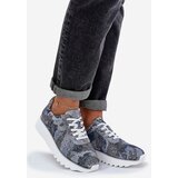 S. BARSKI Suede Patterned Sports Shoes On Platform With Glitter D&A | Eponuda.ba