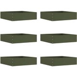  Ograda oko Travnjaka 6 pcs Maslinasto zelena 50 x 50 x 13 cm | shoptok.hr