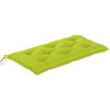  Vrtna klupa s jarko zelenim jastukom 112 cm od masivne tikovine | shoptok.hr
