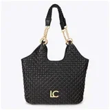 Torbe Padded Shopper With Mini Studs Črna