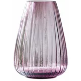 Bitz Roza steklena vaza Kusintha, višina 22 cm