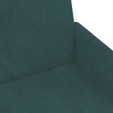  Kavč dvosed z ležiščem in stolčkom za noge temno zelen žamet, (21228567) | Shoptok.si