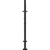  Vrtna vrata crna 100x100 cm čelični valoviti dizajn | shoptok.hr
