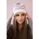 Kesi Women's cap Laila K283 white+dark gray+dark pink Cijene