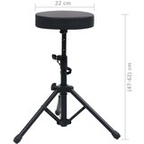 Set stalka za klavijature s dvostrukim nosačem i stolcem crni | shoptok.hr