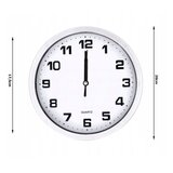 Analogni zidni sat 20 cm drugi tihi srebrni | shoptok.hr