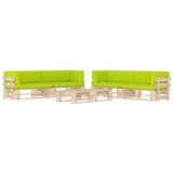 The Living Store Sedežna garnitura iz palet 6-delna z blazinami impreg. borovina - Sedežna Garnitura Iz Palet, (21427185) | Shoptok.si