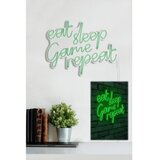 WALLXPERT dekorativna plastična led rasveta eat sleep game repeat green | ePonuda.com