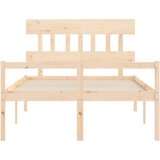 Krevet za starije s uzglavljem 120x200 cm od masivnog drva | Eponuda.com