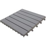  Talne plošče 30 kosov sive 30x30 cm trden akacijev les, (21143999) | Shoptok.si