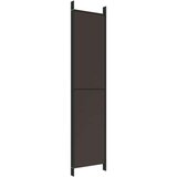 Sobna pregrada s 5 panela smeđa 250x220 cm od tkanine | shoptok.hr