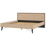 Tvilum Zakonska postelja v hrastovem dekorju z letvenim dnom 180x200 cm v naravni barvi Ry – | Shoptok.si