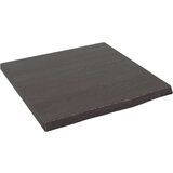  Kopalniški pult temno siv 40x40x2 cm obdelan trden les | Shoptok.si